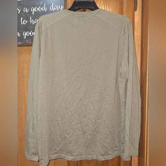 Kenneth Cole Men's Olive Green Henley Shirt In A Size Large. EUC - Picture 4 of 10